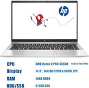 HP EliteBook 845 G8 Laptop - Ryzen 7 Pro, 16GB, 512GB ,14" Display EX-UK