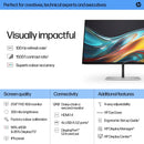 HP Series 7 Pro 724pf 23.8" FHD Monitor 8X530AA – Full HD Display for Office & Home Productivity
