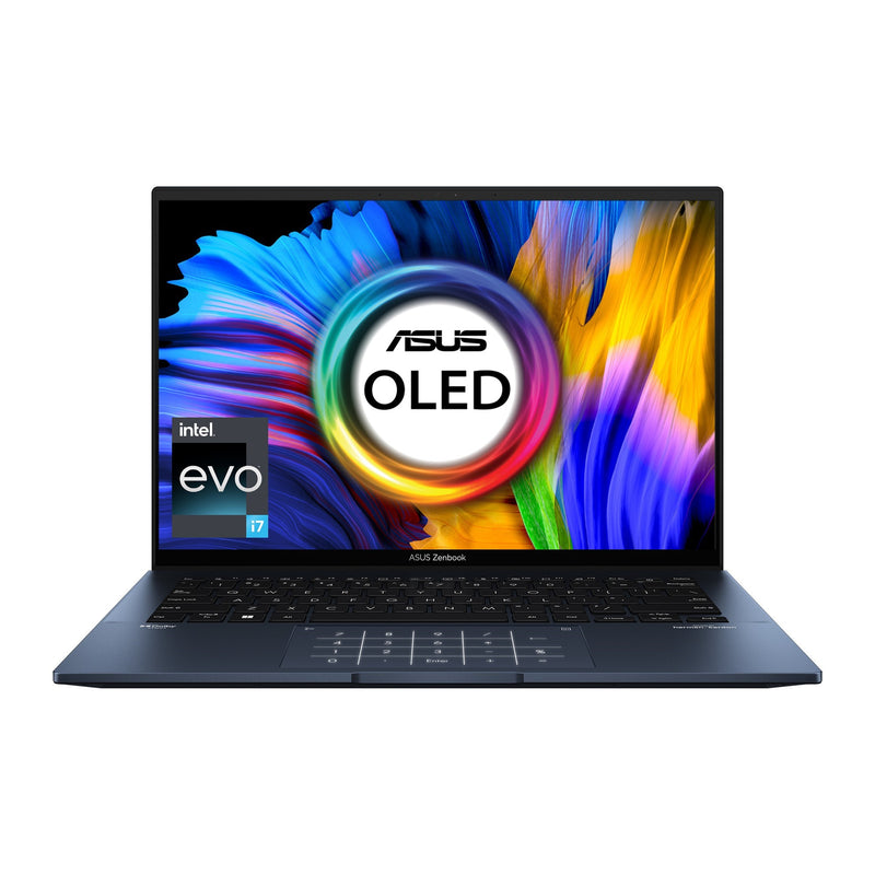 Asus Zenbook 14 OLED UX3402ZA Laptop - Intel Core i7-1260P 12th Gen, 16GB RAM DDR4, 512GB SSD, 14" WQXGA Touchscreen, Windows 11 (90NB0WC3-M00F80)
