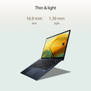 Asus Zenbook 14 OLED UX3402ZA Laptop - Intel Core i7-1260P 12th Gen, 16GB RAM DDR4, 512GB SSD, 14" WQXGA Touchscreen, Windows 11 (90NB0WC3-M00F80)