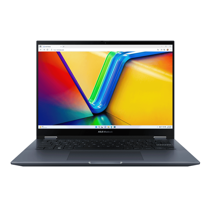 Asus Vivobook S14 Flip Laptop TP3402ZA - Intel Core i7-12700H 12th Gen, 16GB RAM DDR4, 1TB SSD, 14" 2K OLED Touchscreen, Windows 11 (90NB0WR1-M00EB0)