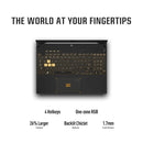 Asus Tuf F15 Gaming Laptop FX507ZC4 - Intel Core i7-12700H 12th Gen, 16GB RAM, 512GB SSD, 15.6", Windows 11 (90NR0GW1-M00DP0)