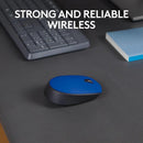 Logitech M171 Wireless Mouse - Blue - 910-004640 – 2.4GHz USB Nano Receiver, 12-Month Battery Life, Ambidextrous Design for Laptop & Desktop