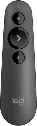 Logitech R500s Laser Presentation Remote, Graphite, 910-005843 – Wireless Presenter with Red Laser Pointer for Slideshows & Professional Presentations