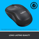 Logitech M221 Silent Wireless Mouse 910-006510 – Quiet Click, 2.4GHz, Optical Tracking for Laptop & PC Use