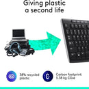  Logitech K270 Wireless Keyboard Black, 920-003736 - Long-Range, Reliable Typing for Home & Office