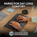 Logitech, Wave Keys and Lift Combo, Wireless & Bluetooth Keyboard and Mouse, Graphite, 920-013635 – Ergonomic Long-Range Typing & Precise Control for Home & Office