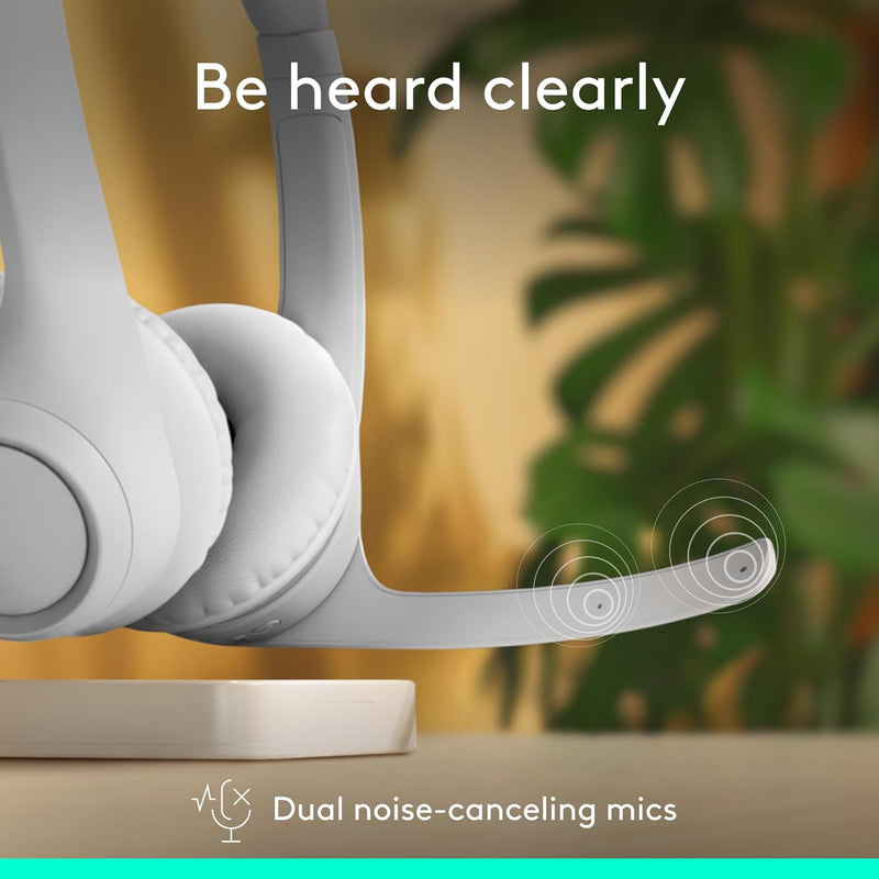Logitech Zone 300 Wireless Bluetooth Over Ear Headset with Noise-Cancelling Microphone (981-001407)