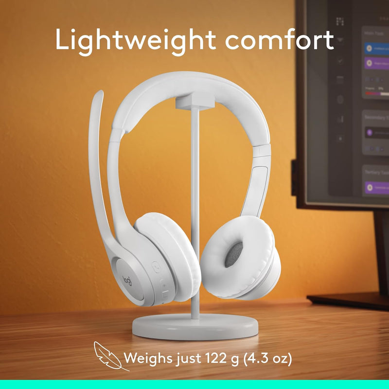 Logitech Zone 300 Wireless Bluetooth Over Ear Headset with Noise-Cancelling Microphone (981-001407)