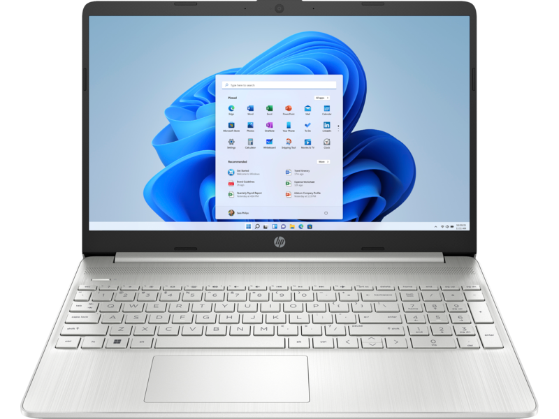 HP 15s-fq5340TU Laptop - Intel Core i3-1215U 12th Gen, 8GB RAM DDR4-3200, 256GB SSD PCIe NVMe M.2, 15.6" FHD Screen, Intel UHD Graphics, Windows 11 Home - 9R168PA