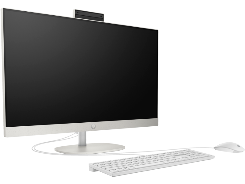 HP AIO 27-cr0056nh All-in-One PC Desktop Computer - Intel Core i7-1355U 13th Gen, 8GB RAM, 512GB SSD, DOS, 27" FHD Monitor (9R3R4EA)