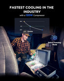 EcoFlow ZYDBX100-UK GLACIER 38L Mini Fridge Freezer with Ice Maker