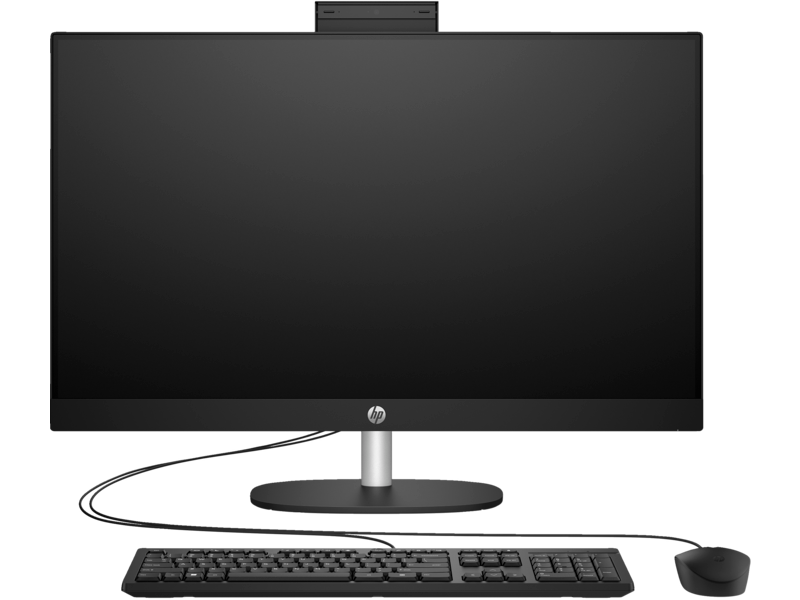 HP AIO 27-cr1004nh All-in-One Bundle PC Desktop Computer - Intel Core Ultra 7 155U, 16GB RAM, 512GB SSD, 27" FHD, FreeDOS (A0CM1EA)