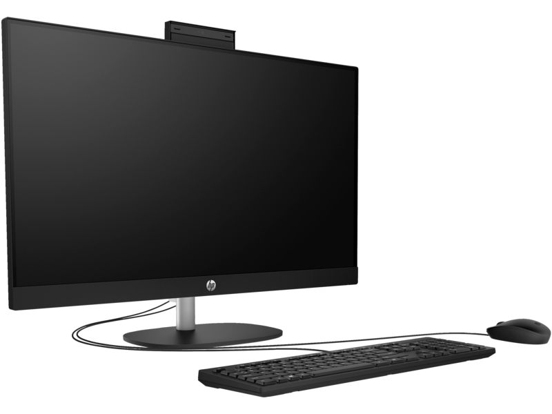 HP AIO 27-cr1004nh All-in-One Bundle PC Desktop Computer - Intel Core Ultra 7 155U, 16GB RAM, 512GB SSD, 27" FHD, FreeDOS (A0CM1EA)