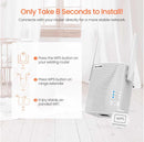 Tenda A18 AC1200 WiFi Range Extender Gigabit WiFi Repeater with 100 Mbps LAN Port, Dual Banda 2.4GHz 300Mbps+5GHz 867Mbps, Hide SSID, WPS Function, Encryption Mode