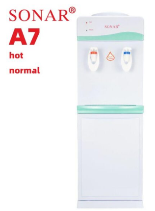 Sonar A7 White Hot & Normal Free Standing Water Dispenser – Efficient Home & Office Water Cooler, Stylish Design