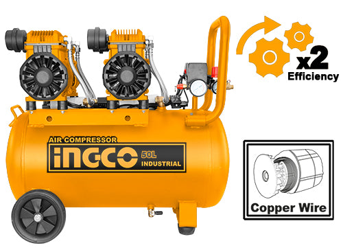Ingco ACS224501-8 Silent Air Compressor 50lit