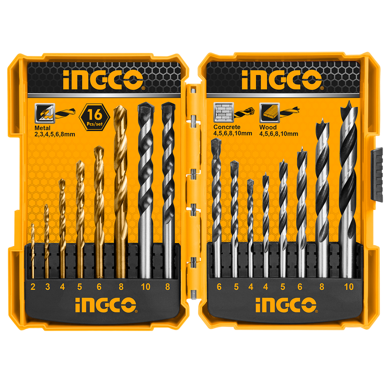 Ingco  AKD9165 16 PCS Drill Bit Set