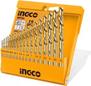 Ingco AKDB1195  19 Pcs HSS Twist Drill Bits Set