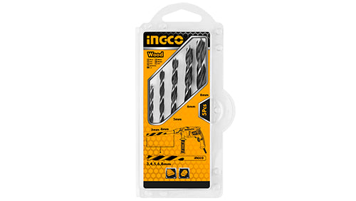 Ingco AKDB5055 5 Pcs Wood Drill Bits Set