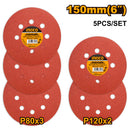 Ingco AKRS150051 Sanding Sheet for Random Orbit Sander 5pcs/Set