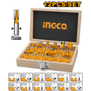 Ingco AKRT1201 12 Pcs Router Bits Set (6mm)