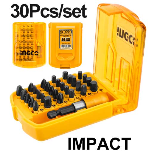 Ingco AKSD68303 30PCS Impact Screwdriver Bit Set