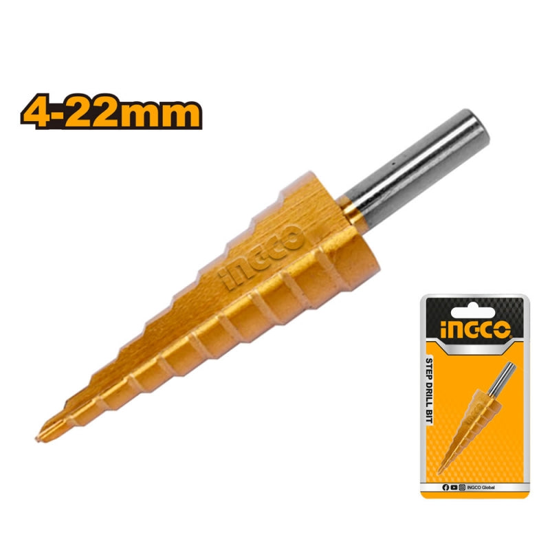 Ingco AKSDS04221 Step Drill Bit 4-22mm