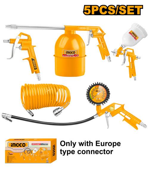Ingco AKT0053 5 Pieces Air Tools Set