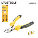 Uyustools ALC6D15 6’’ Diagonal Cutting Nippers– Precision Steel Wire Cutters for Electronics, Jewelry, and DIY Projects