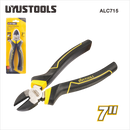 Uyustools ALC715 7’’ Diagonal Cutting Nippers – Precision Steel Wire Cutters for Electronics, Jewelry, and DIY Projects