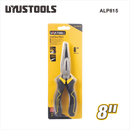 Uyustools ALP815 8’’ Long Nose Pliers – Precision Grip, Durable Steel, Ideal for Electronics, Jewelry, and DIY Projects