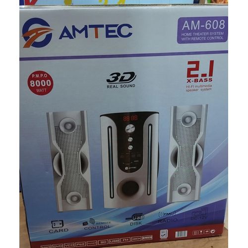 Amtec AM-608-2.1 Speaker System 8000W Woofer