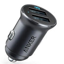 Anker PowerDrive 2 Alloy Black 24W dual USB-A car charger in Nairobi Kenya