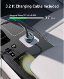 Anker 335 67W USB-C car charger installed in vehicle