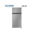 Ailyons ARF-112 112L Double Door Refrigerator – Energy-Efficient Compact Fridge with Low Noise Cooling, Adjustable Shelves and Fast Cooling for Home &amp; Office