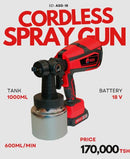 Edon ASG-18 Cordless Spray Gun – Portable 18V Paint Sprayer for Home & Professional Use