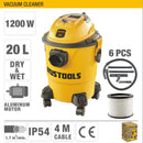Uyustools ASP20L Electric 20L Wet & Dry Vacuum Cleaner - Industrial Grade Suction - Easy to Use & Durable for Home & Workshop