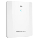 Grandstream GWN7664ELR outdoor AP showing IP67 waterproof casing and 2.5G Ethernet SFP ports
