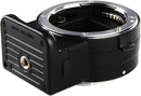 Viltrox NF-E1 adapter showing detachable tripod foot with 1/4 inch thread and gold contacts