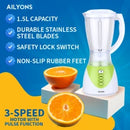 Ailyons FY-1731-S 1.5L 2-in-1 Blender - Powerful multi-purpose blender for fast smoothies, juices, and everyday kitchen blending