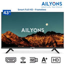 Ailyons LST4306W-M&43'' Inch Smart Android Full HD TV Frameless 