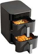 Xiaomi 12L dual zone air fryer cooking two separate meals at once