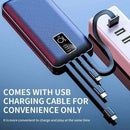 Aldeepo AD-PD444 22.5W 10000mAh Power Bank with Type-C & Lightning Cables – Portable Fast Charging Backup Battery for Smartphones, Tablets, and Mobile Devices