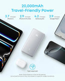 Anker Zolo A110EH11 20,000mAh 22.5W Power Bank - High-capacity fast-charging portable backup with Built-in USB-C Cable for smartphones, tablets and USB-C devices