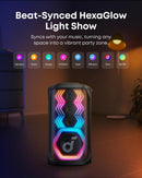 Anker Soundcore Rave 3S 200W AI Wireless Party Speaker with Dual Wireless Mics A31A3012 - Powerful portable speaker for immersive parties, karaoke and high-energy events