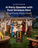 Anker Soundcore Rave 3S 200W AI Wireless Party Speaker with Dual Wireless Mics A31A3012 - Powerful portable speaker for immersive parties, karaoke and high-energy events