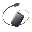 Anker Nano A1638H11 Power Bank 10K, 45W, Built-In Retractable USB-C Cable – Compact fast-charging power bank with convenient cable storage for reliable charging on the go