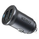 Anker PowerDrive 2 Alloy Black 24W dual USB-A car charger in Nairobi Kenya