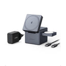 Anker Y1811KA1 3-in-1 Cube with MagSafe Charging Station – Wireless Charging Dock for iPhone, Apple Watch, and AirPods with Fast Charging for Home, Office, and Travel Use